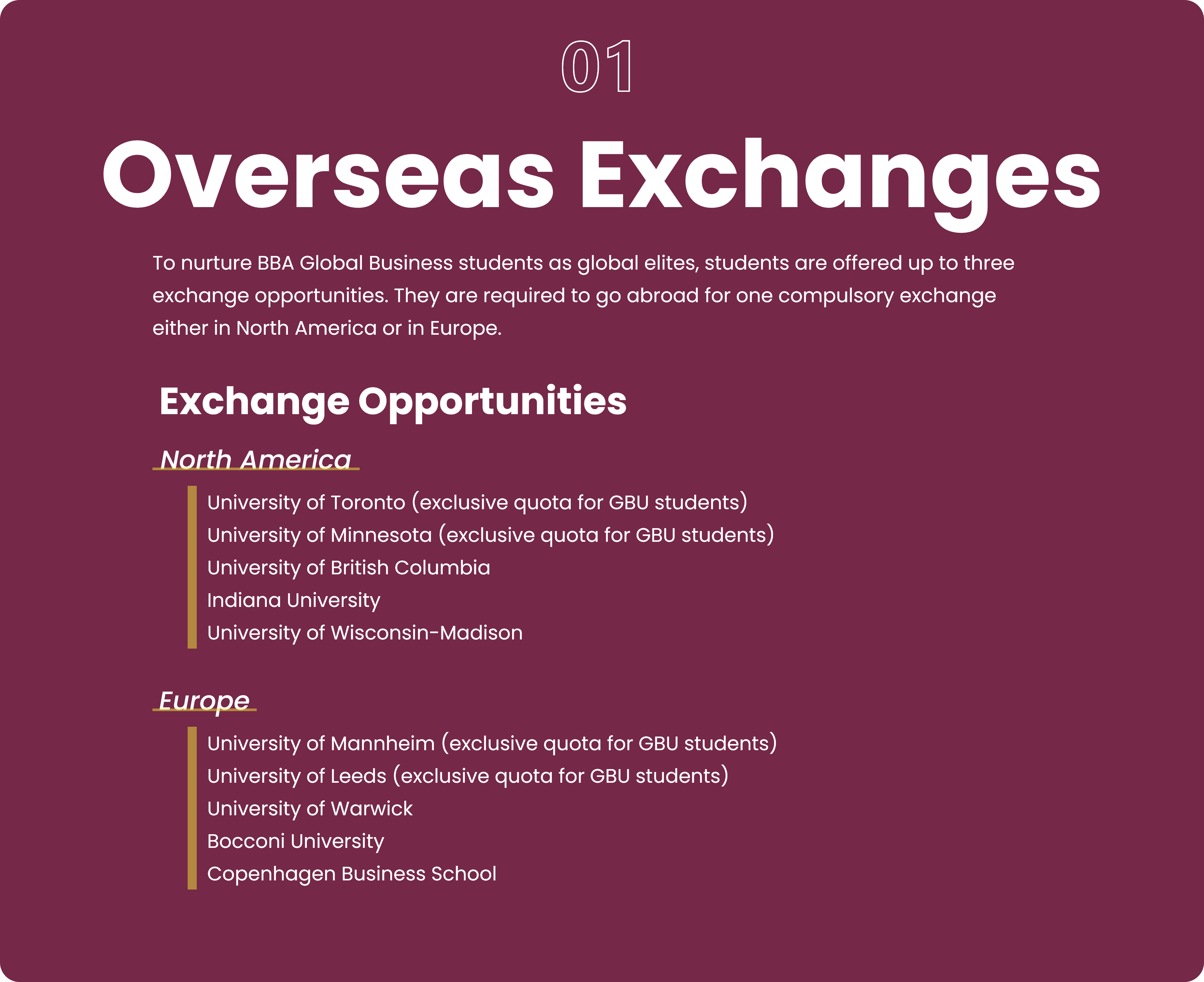 Overseas Exchange