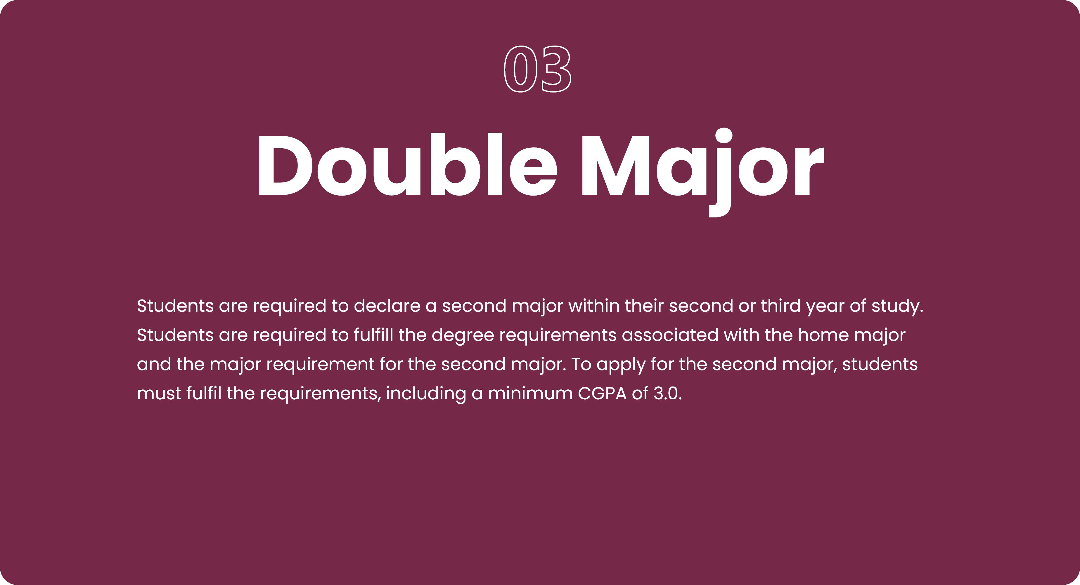 Unique Programme Structure 2