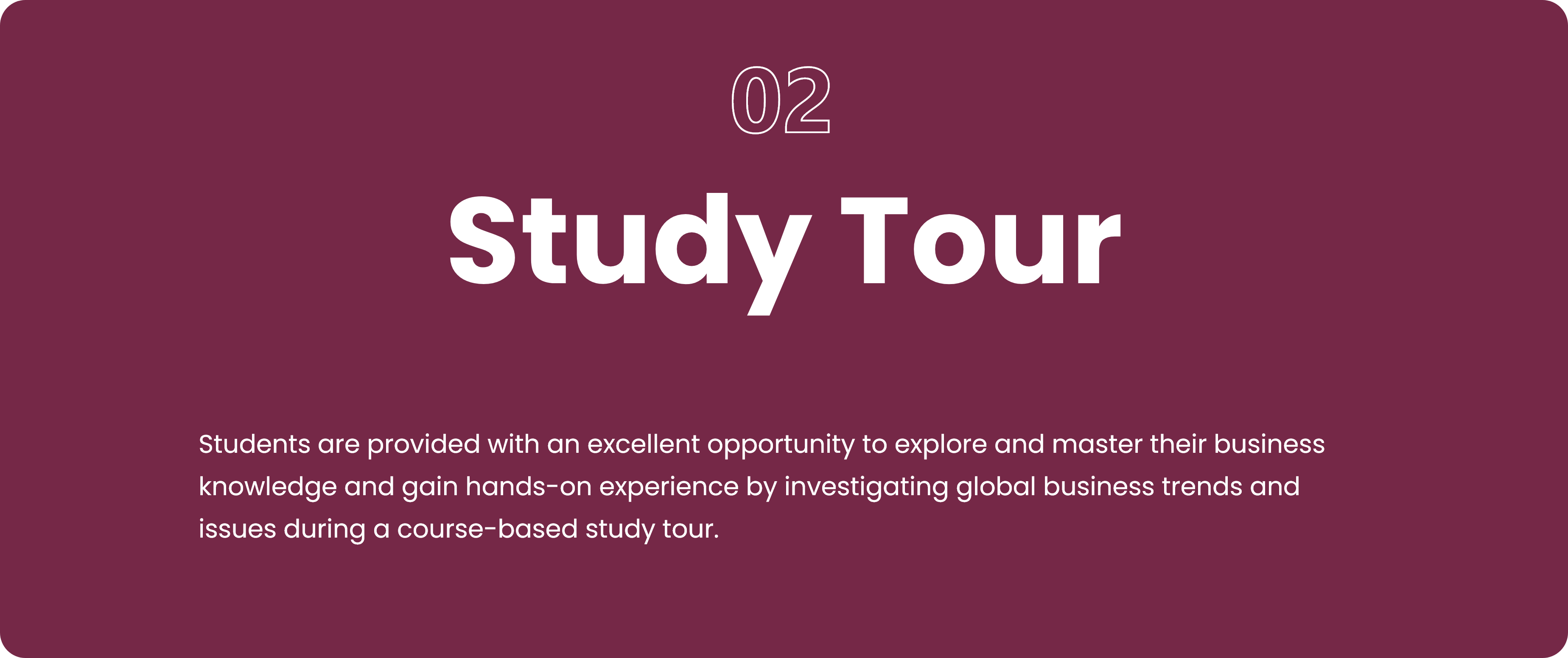 Unique Programme Structure 3